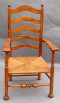 090580A LIGHTLY STAINED CHERRY  HICKORY ARM CHAIR