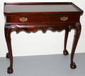082039 MAHOGANY CHIPPENDALE STYLE CONSOLE TABLES