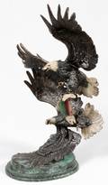 ED CHOPE POLYCHROME BRONZE SCULPTURE SURVIVAL III