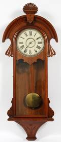 AUSTRIAN MAHOGANY WALL CLOCK