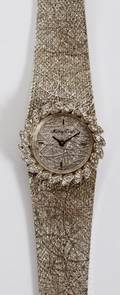 MATHEY TISSOT LADYS 14KT GOLD AND DIAMOND WATCH