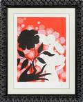 ERTE LIMITED EDITION COLOR SILKSCREEN BLACK ROSE