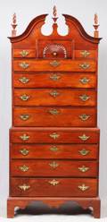 AMERICAN MAHOGANY CHESTONCHEST 19TH C