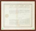 PRESIDENT JAMES MADISON SIGNED SHIPS DOCUMENT 1809