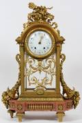 FRENCH BRONZE MANTEL CLOCK CASE 19TH C