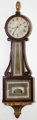 S WILLARDS FEDERAL BANJO CLOCK H 40