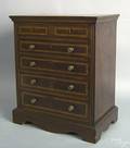 English mahogany miniature chest of drawers late 19th c