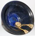 PETER THE POTTER 20TH C BLUE CERAMIC BOWL 11H