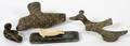 NATIVE AMERICAN ESKIMO STONE AND TUSK CARVINGS