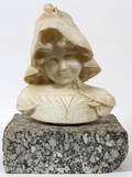 ITALIAN MARBLE BUST OF A CHILD H 13 W 11