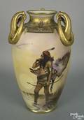 Nippon handpainted vase early 20th c