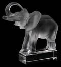 LALIQUE CRYSTAL ELEPHANT H 6 L 6