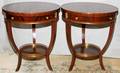 MAITLAND SMITH MAHOGANY TABLES PAIR H 28