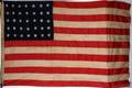 35 STAR HAND MADE AMERICAN FLAG H 52 W 7