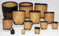 AFRICAN UPPER VOLTA HAND WOVEN WEDDING BASKETS