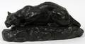 AFTER PEYROL BRONZE SCULPTURE STALKING TIGER