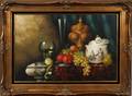 P KROTON OIL ON CANVAS 24 X 36 STILL LIFE