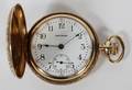 WALTHAM 14KT YELLOW GOLD POCKET WATCH HUNTER