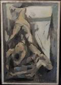 George Ayers Cress Large Abstract Figural Oil