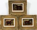 ROBERT NADLER OILS ON BOARD 4 X 6 HORSES