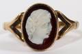 VINTAGE 14 KT GOLD CAMEO RING SIZE 5 12
