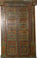 HAVELI POLYCHROME WOOD DOORS WITH FRAME 905H