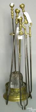 Federal brass fireplace tools