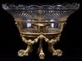 DORE BRONZE  CUT CRYSTAL CENTERPIECE H 10