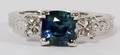 1191CT GREEN BLUE SAPPHIRE 50CT DIAMOND RING