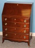 MAHOGANY SLANT FRONT DESK MONITOR FURNITURE CO