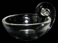 STEUBEN GLASS OLIVE DISH H 3 L 6