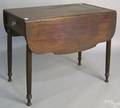 Pennsylvania late Federal mahogany pembroke table