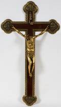 BOUASSE PARIS BRONZE CRUCIFIX C 1900 H 19
