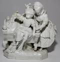 MEISSEN PORCELAIN FIGURAL GROUP 19TH C H 8