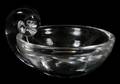 STEUBEN GLASS OLIVE DISH H 3 14 L 6
