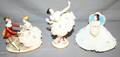 DRESDEN PORCELAIN FIGURES EARLY 20TH C 3 PCS