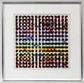 YAACOV AGAM SERIGRAPH 24 X 24 SILVER