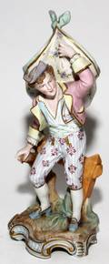 GERMAN BISQUE FIGURE OF A BOY 19TH C