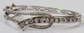 14KT WHITE GOLD  DIAMOND BANGLE BRACELET