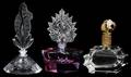 CRYSTAL PERFUME BOTTLES THREE