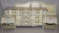 JOHN WIDDICOMB GLAZED WHITE BEDROOM SUITE 5 PCS