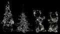 CRYSTAL TREES  BEARS INCLUDING DAUM