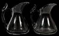 STEUBEN GLASS CREAM PITCHERS TWO H 4
