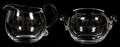 STEUBEN GLASS CREAMER  SUGAR SET H 2 12