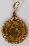 NAPOLEON GOLD 20FRANC 1811 COIN AS A PENDANT