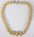 TAHITIAN GOLD HUE 14 MM PEARL NECKLACE L 18