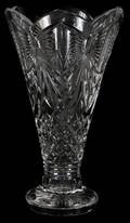 WATERFORD MILLENNIUM CRYSTAL FLUTED VASE 12H