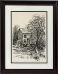 SAMUEL S CARTER ARTIST PROOF OLD FARM HOUSE