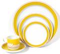 ROSENTHAL EXOTICYELLOW PORCELAIN DINNER SET