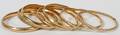 14KT BANGLE BRACELETS SEVEN